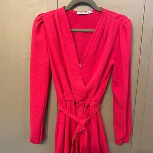 Womens Fraiche By J Tie Front Dress - Size Small